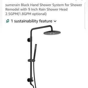 SUMRAIN S3235DI Shower System with an adjustable slide bar